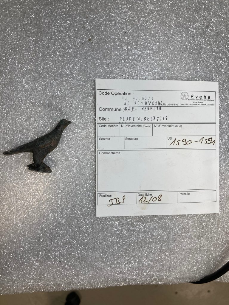 Gallo-Roman bird figurine Reims